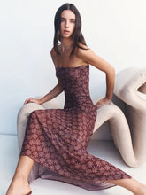 Zella Midi Daisy Dot Cherry Choc Dress