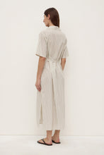 Ria Stripe Midi Shirt Dress
