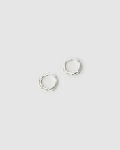 Tabitha Silver Huggie Earrings - Mini